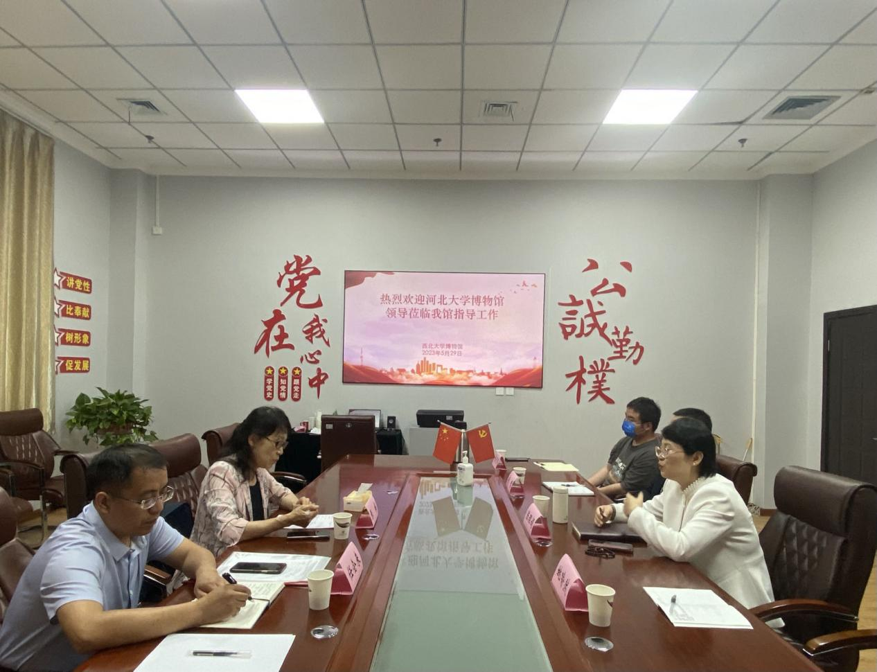 河北大学博物馆馆长张梅一行来我馆调研